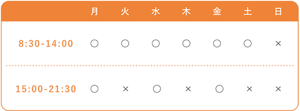 透析診療時間表